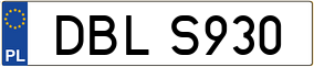 Trailer License Plate